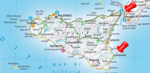 map of sicily